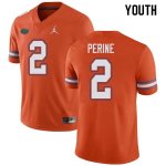 Youth Florida Gators #2 Lamical Perine NCAA Jordan Brand Orange Authentic Stitched College Football Jersey GCM7362IY